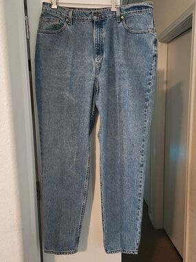 Vintage 1998 Levi's 550 Blue Jeans Women's W37 L31 USA Made Med Relaxed Tapered